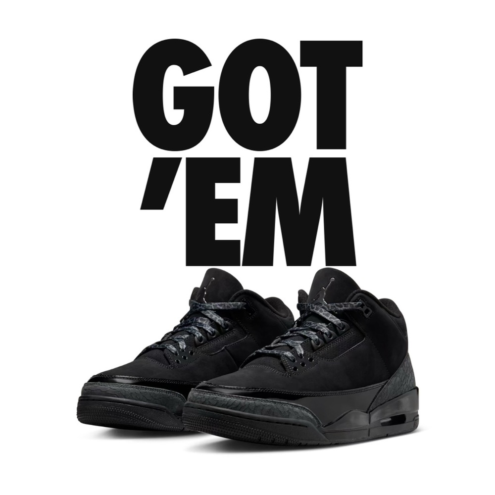 Jordan 3 Retro Black Cat (2025)